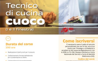 Corso di Tecnico di Cucina – Cuoco (Capo Partita)