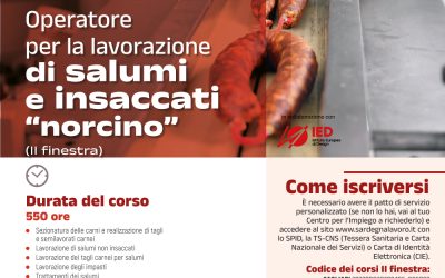 Corso di Operatore per la Lavorazione di Salumi e Insaccati “Norcino”